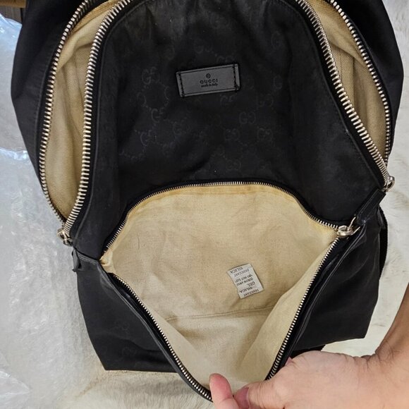 Gucci  Black Nylon backpack/rucksack - Picture 9 of 17